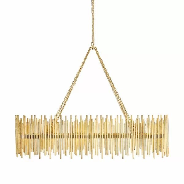 Althely 10 Lights Rectangle Pendant Chandelier - Brig Lighting