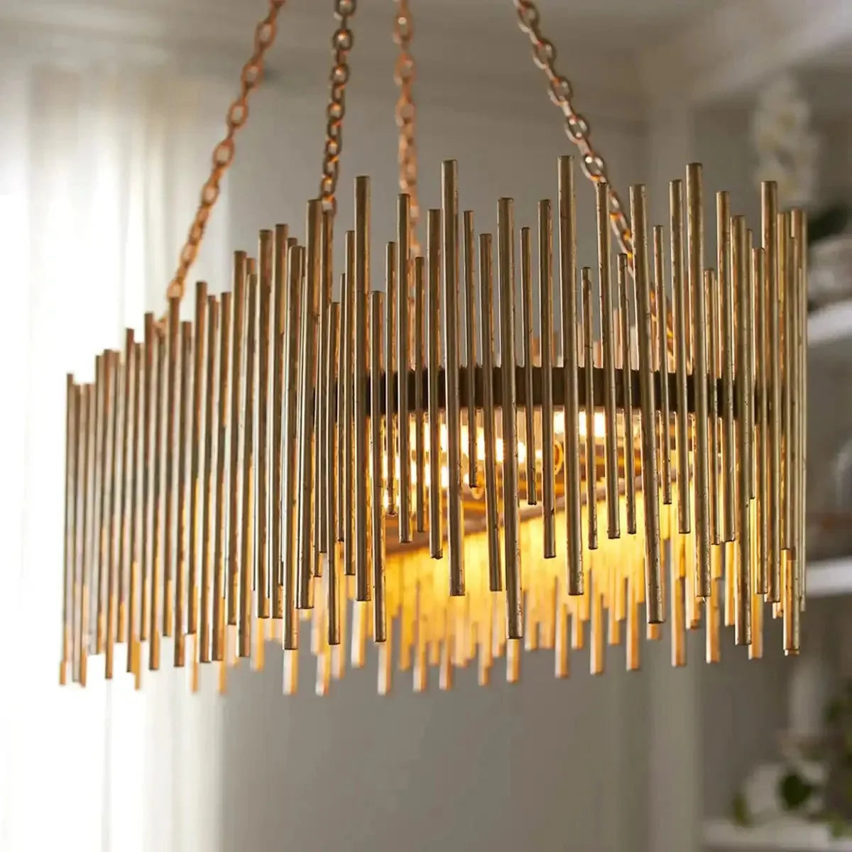 Althely 10 Lights Rectangle Pendant Chandelier - Brig Lighting