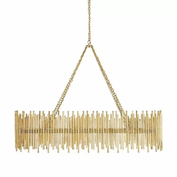 Althely 10 Lights Rectangle Pendant Chandelier - Brig Lighting