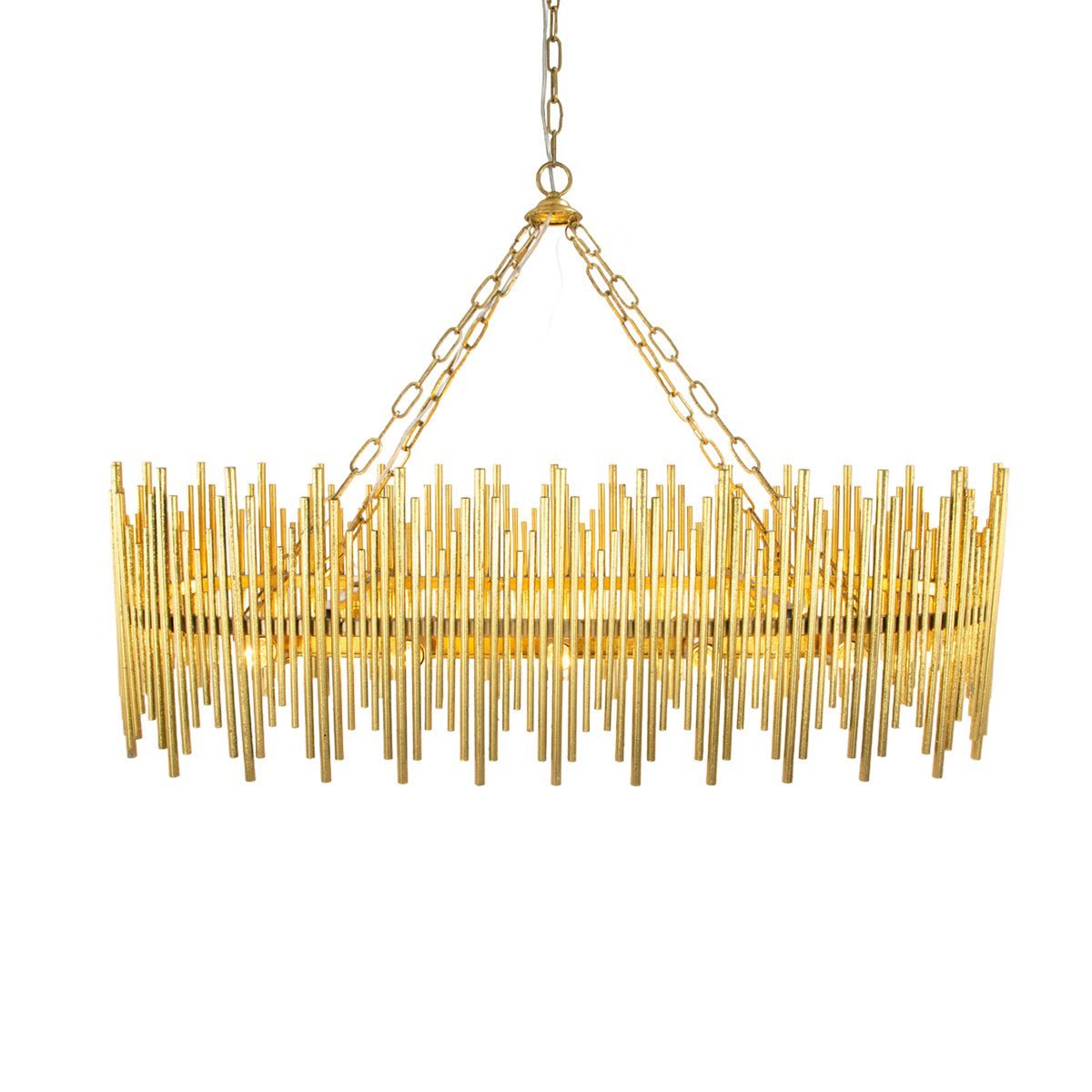 Althely 10 Lights Rectangle Pendant Chandelier - Brig Lighting