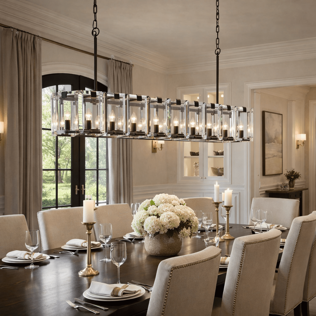 Amaya Rectangular Chandelier - briglamps