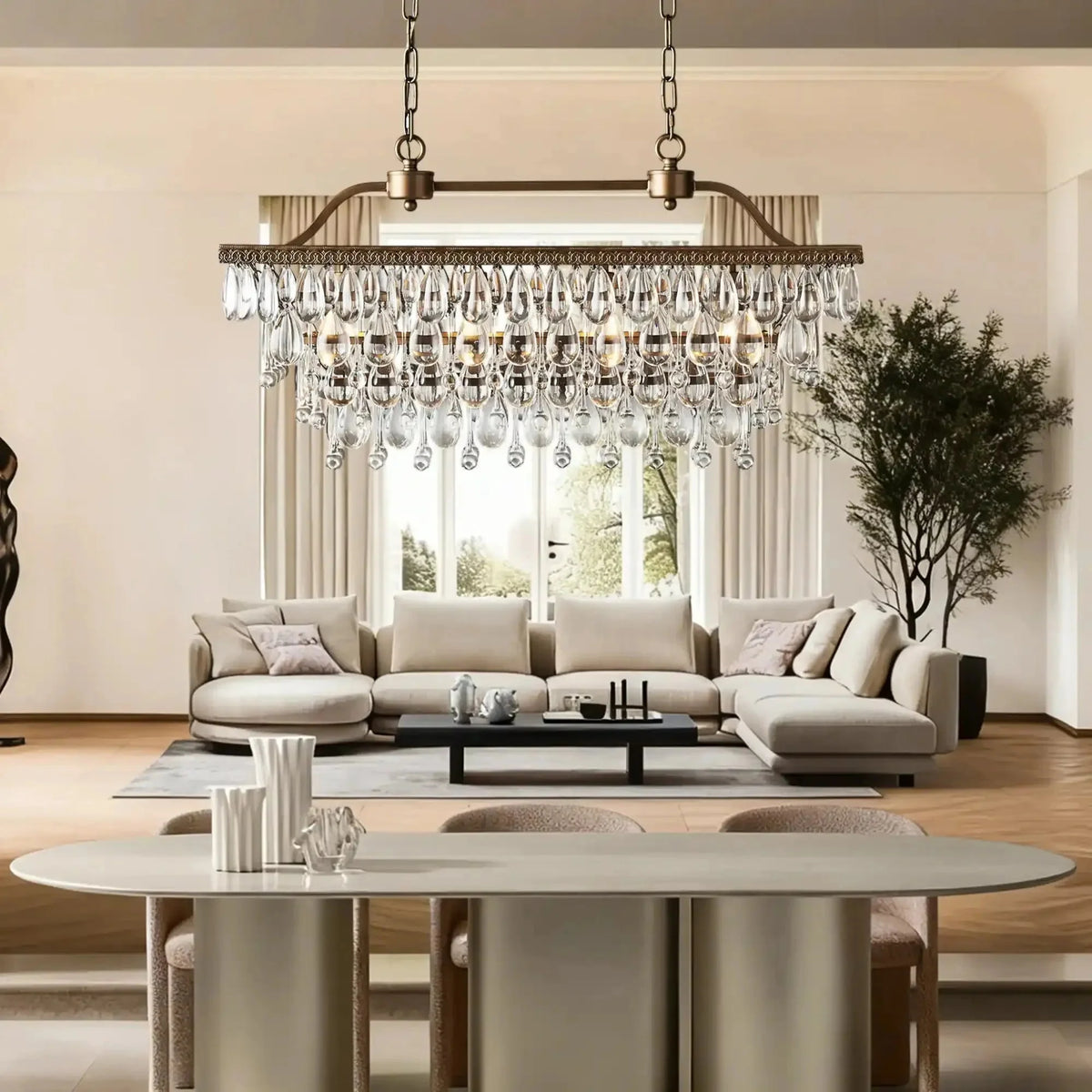 Anabelle Rectangular Chandelier - Brig Lighting