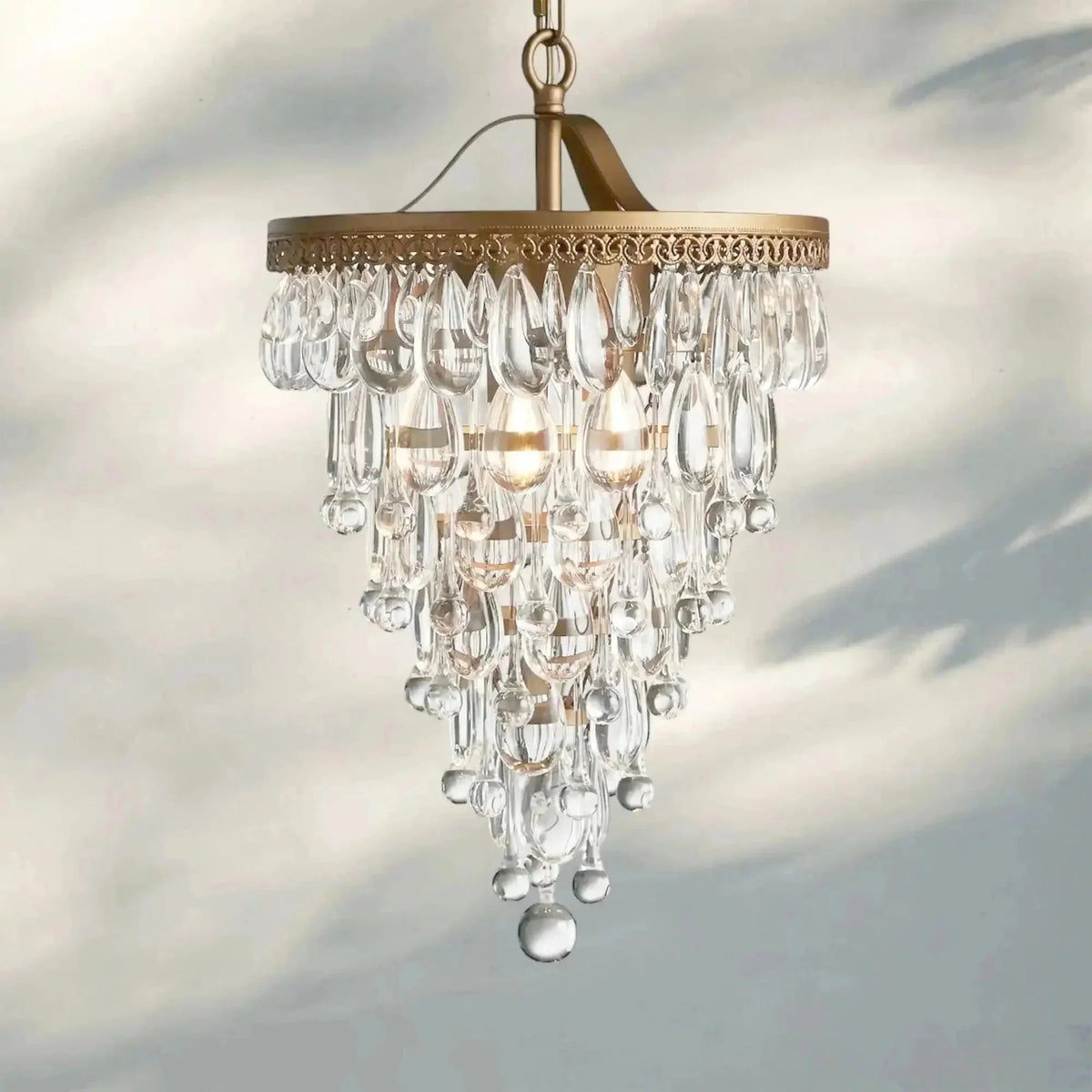 Anabelle Round Chandelier 17''23''H - Brig Lighting