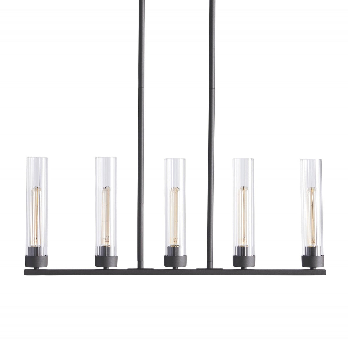 Andreas Glass Linear Chandelier Lighting - briglamps