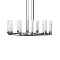 Andreas Round Glass Chandelier 30"W 40"W - briglamps