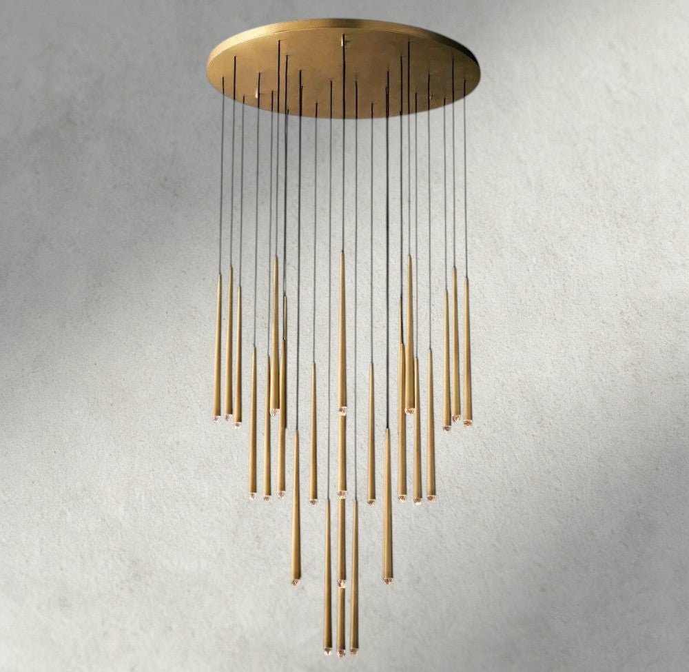 Aquitaines Round Chandelier 18", 24", 30", 48" - Brig
