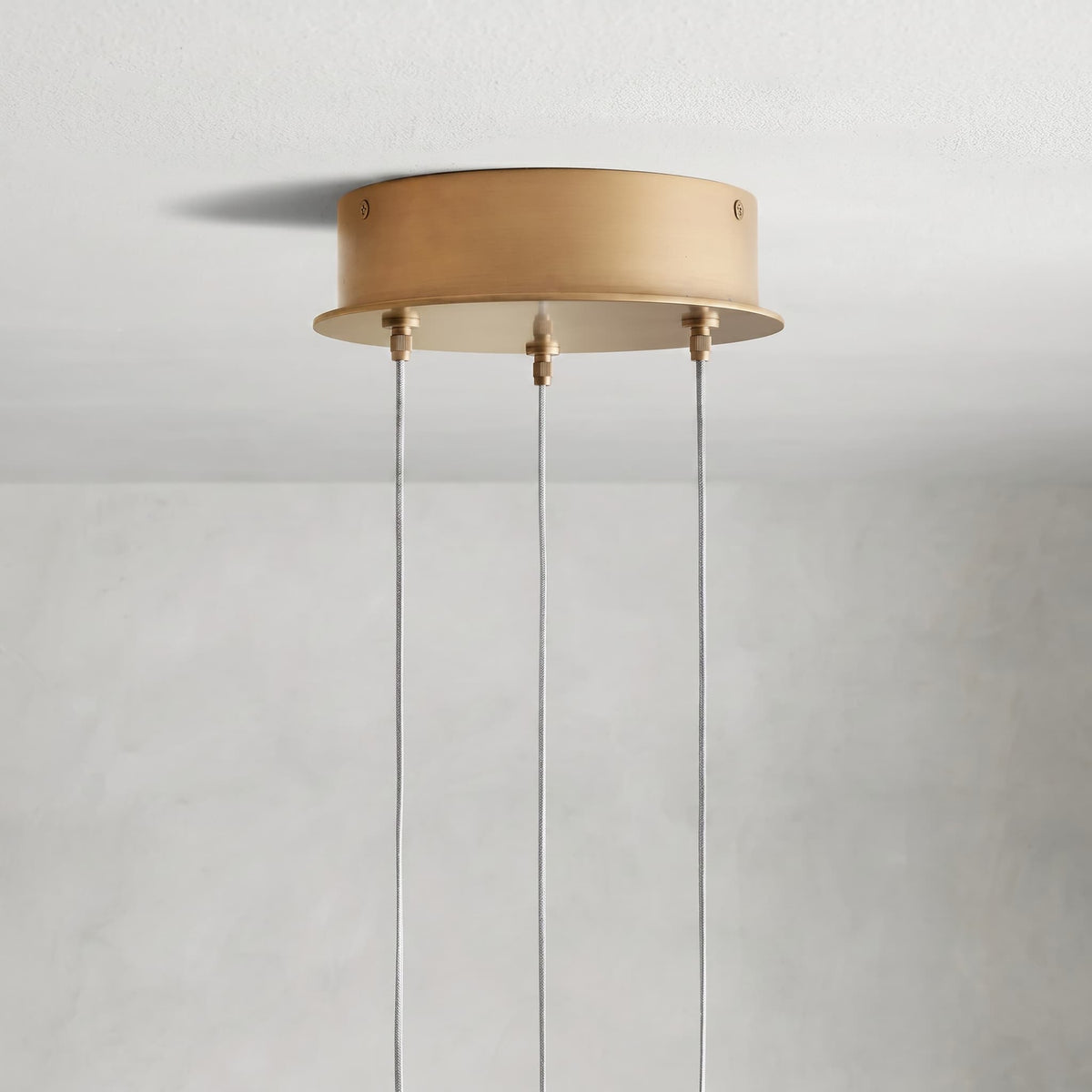 Arica Round Gold Chandelier with Natural Alabaster Stone Shades - briglamps