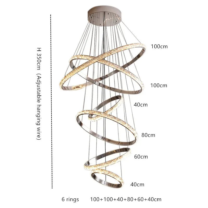 Ashton Staircase Chandelier - briglamps