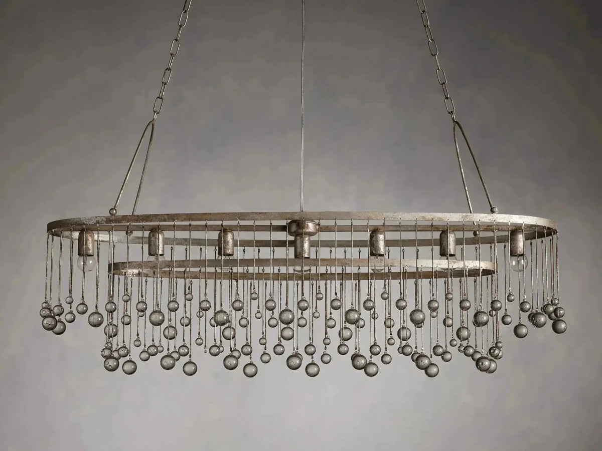 Aubrey 7 Light Oval Chandelier - Brig