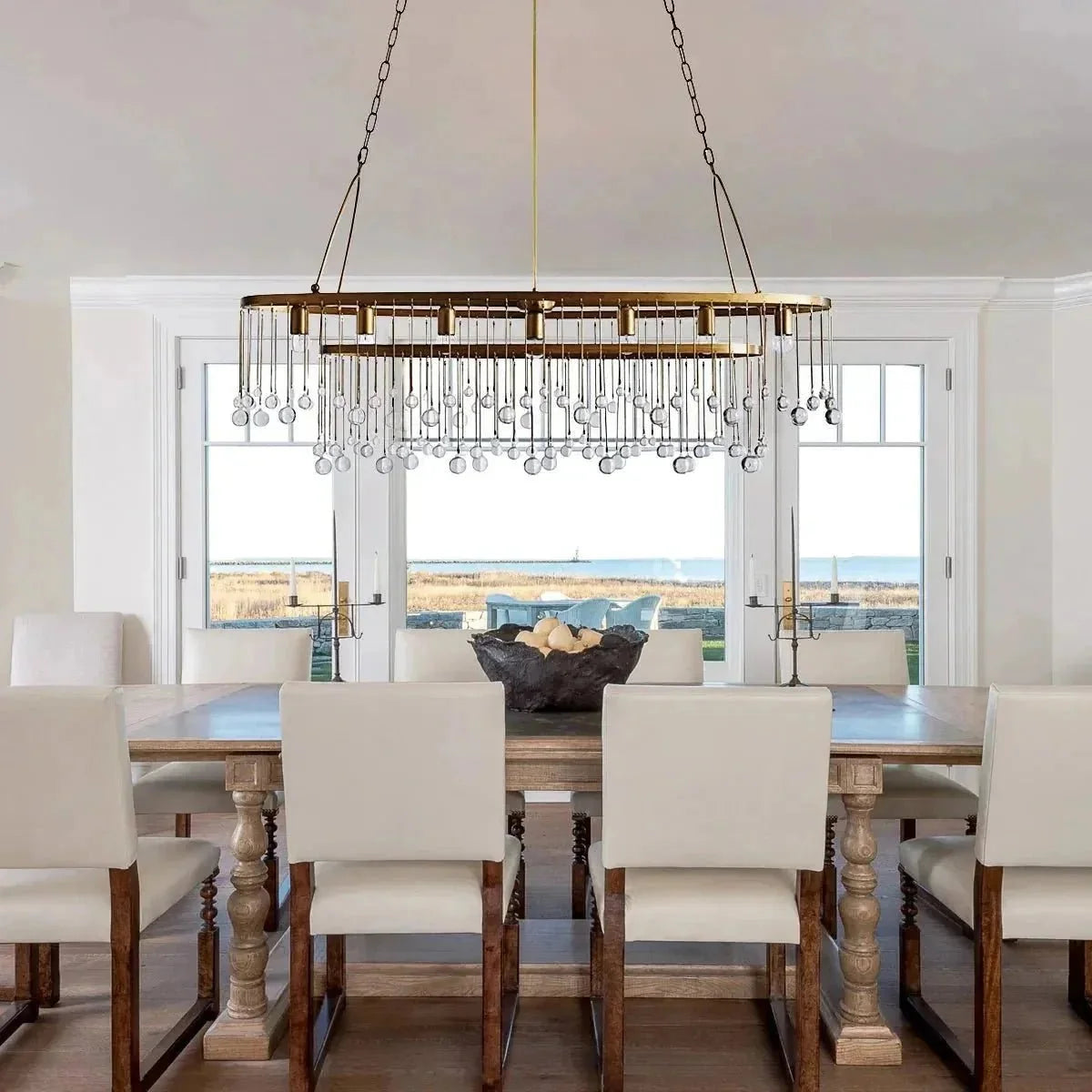 Aubrey 7 Light Oval Chandelier - Brig Lighting