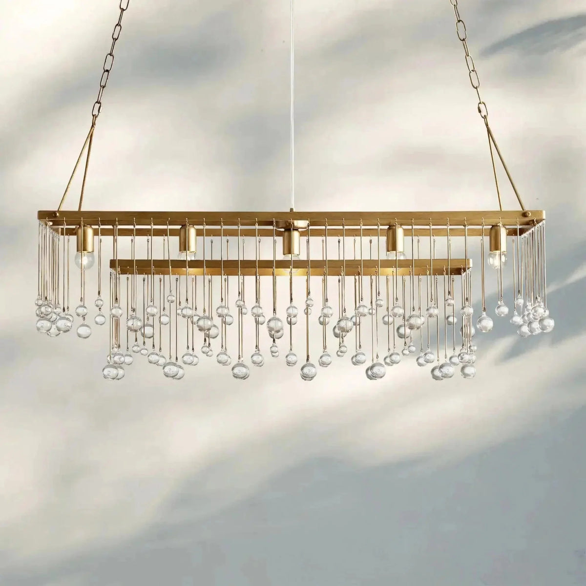 Aubrey Rectangular Chandelier 47''60'' - Brig Lighting