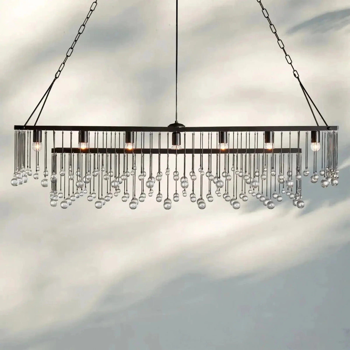 Aubrey Rectangular Chandelier 47''60'' - Brig Lighting