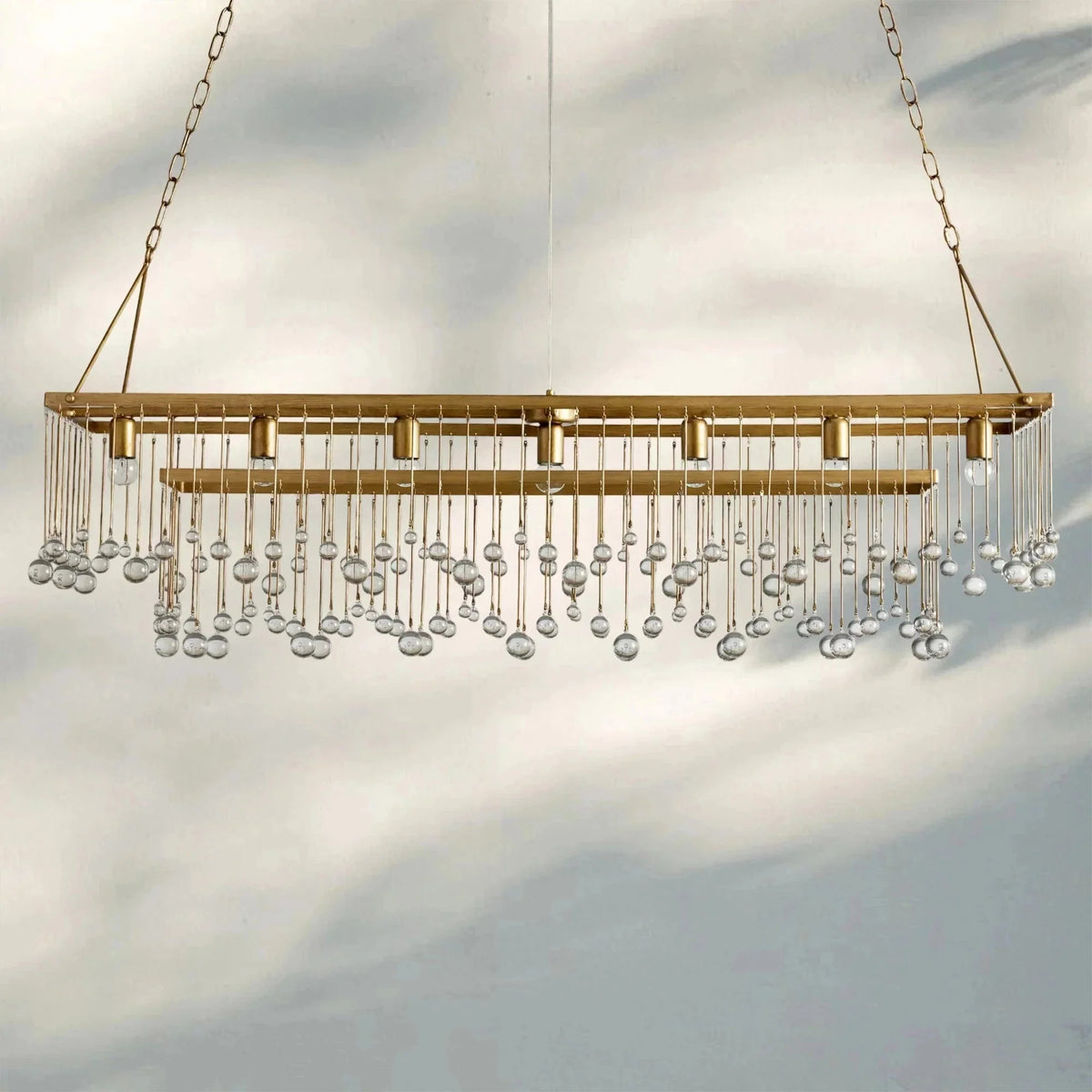 Aubrey Rectangular Chandelier 47''60'' - Brig Lighting