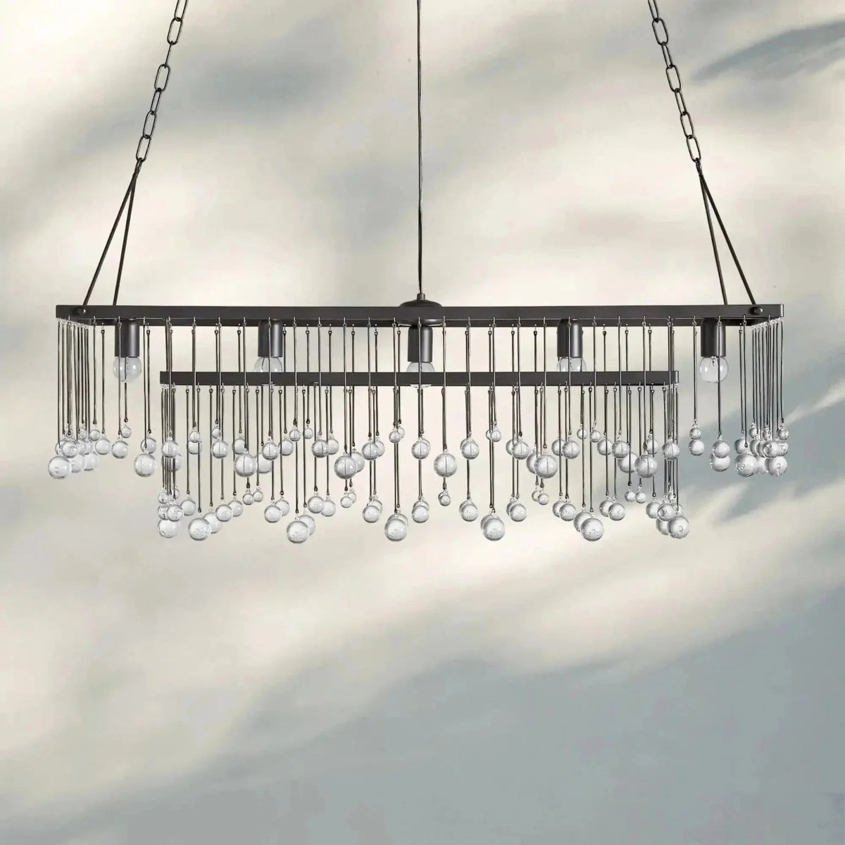 Aubrey Rectangular Chandelier 47''60'' - Brig Lighting