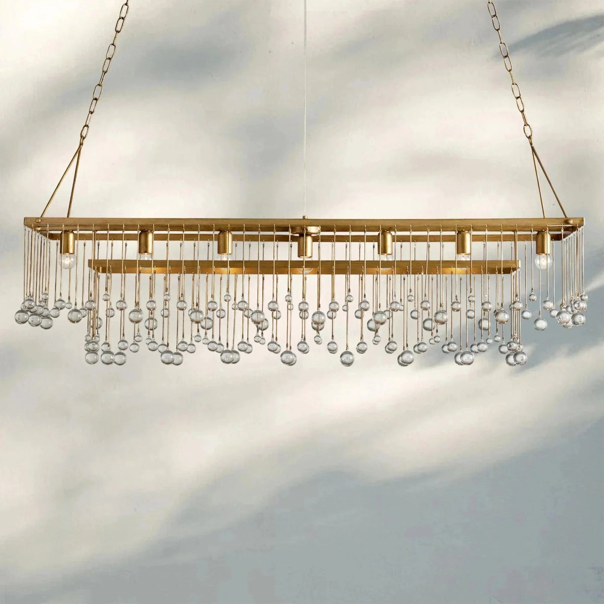 Aubrey Rectangular Chandelier 47''60'' - Brig Lighting