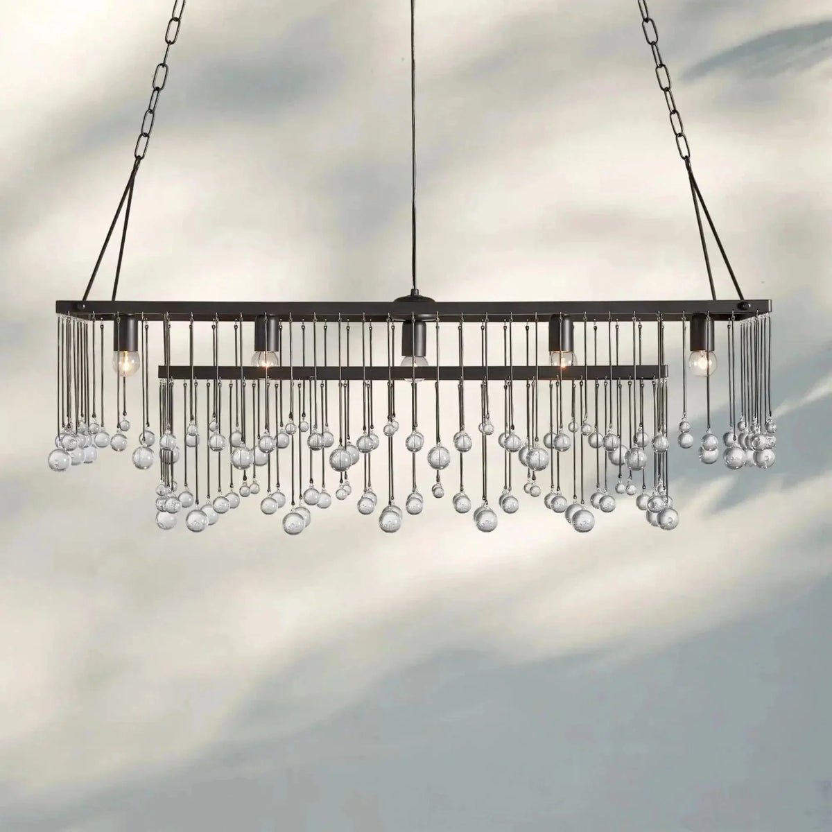 Aubrey Rectangular Chandelier 47''60'' - Brig Lighting