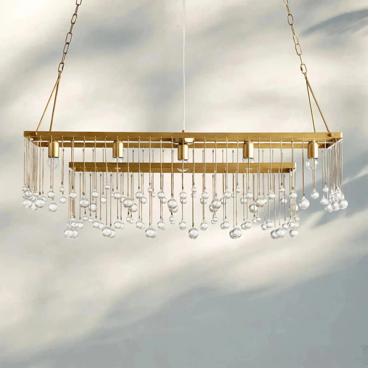 Aubrey Rectangular Chandelier 47''60'' - Brig Lighting