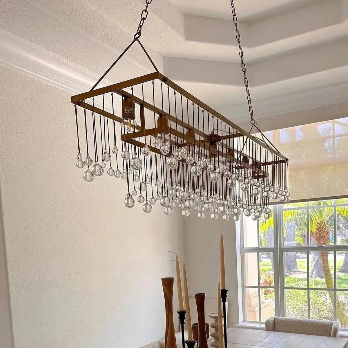 Aubrey Rectangular Chandelier 47''60'' - Brig Lighting