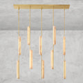 Audaben Alabaster Linear Chandelier 54" - Cyran Lamps