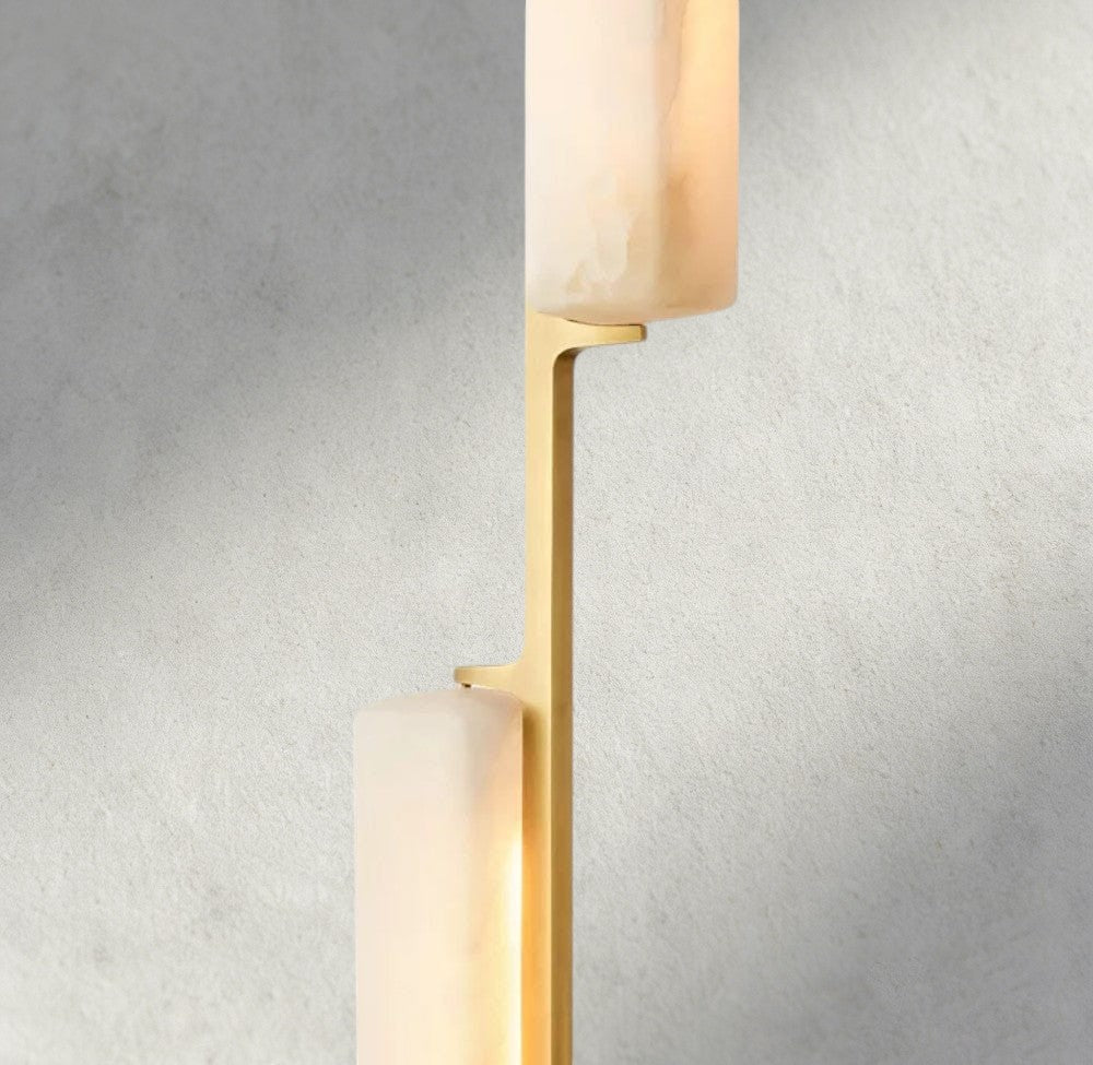 Audubam Alabaster Linear Chandelier 54" - Brig