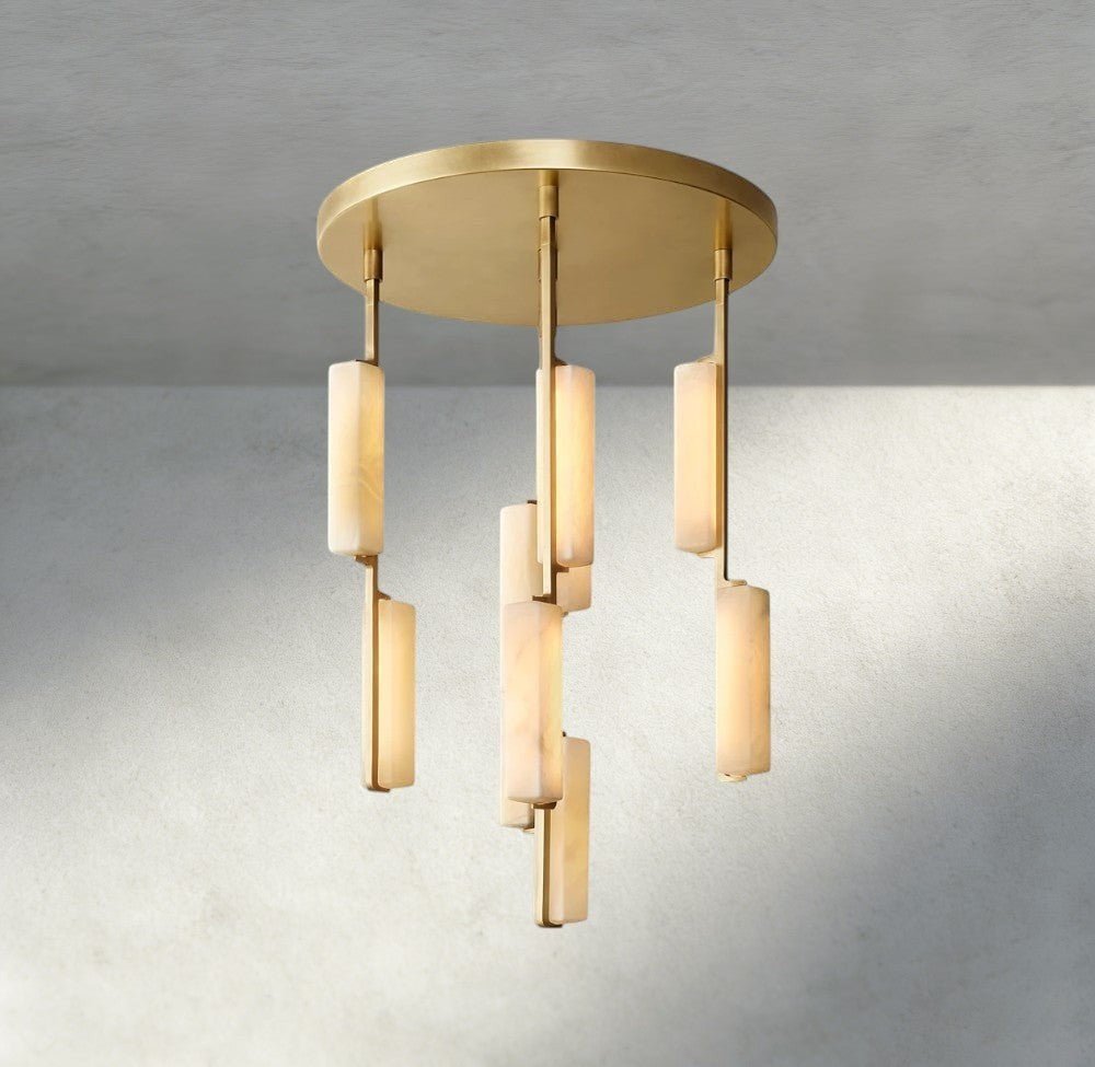 Audubam Alabaster Round Chandelier 24", 40", 56" - Brig