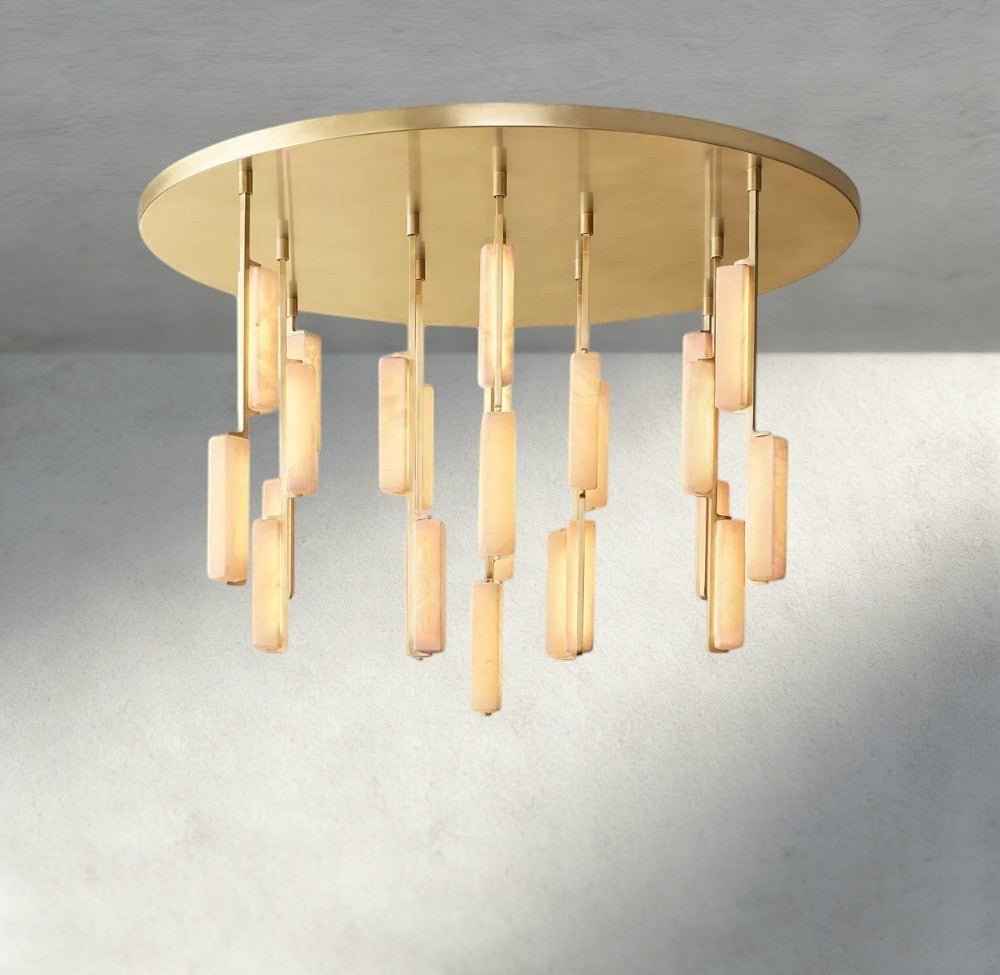 Audubam Alabaster Round Chandelier 24", 40", 56" - Brig