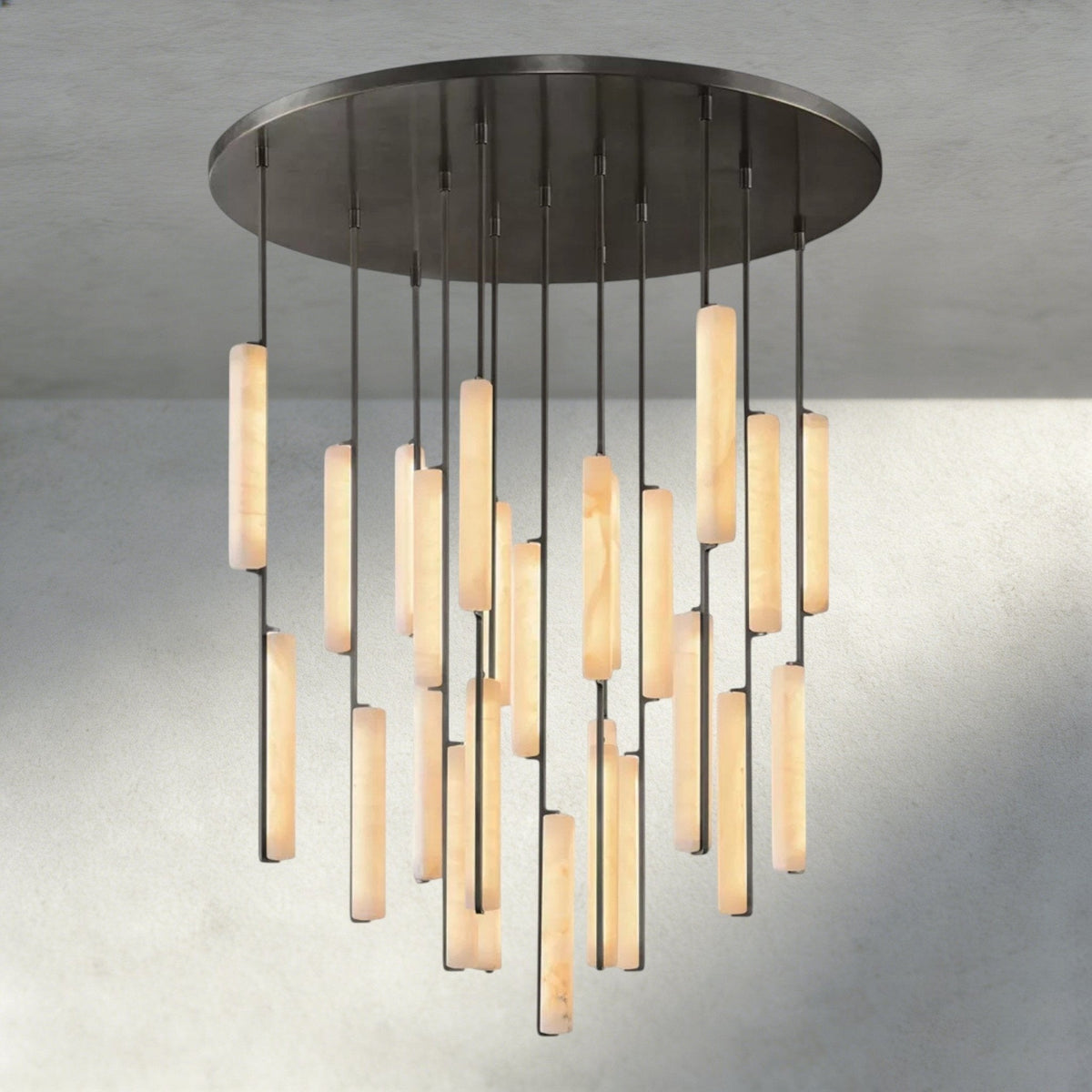 Audubam Alabaster Round Chandelier 24", 40", 56" - Brig
