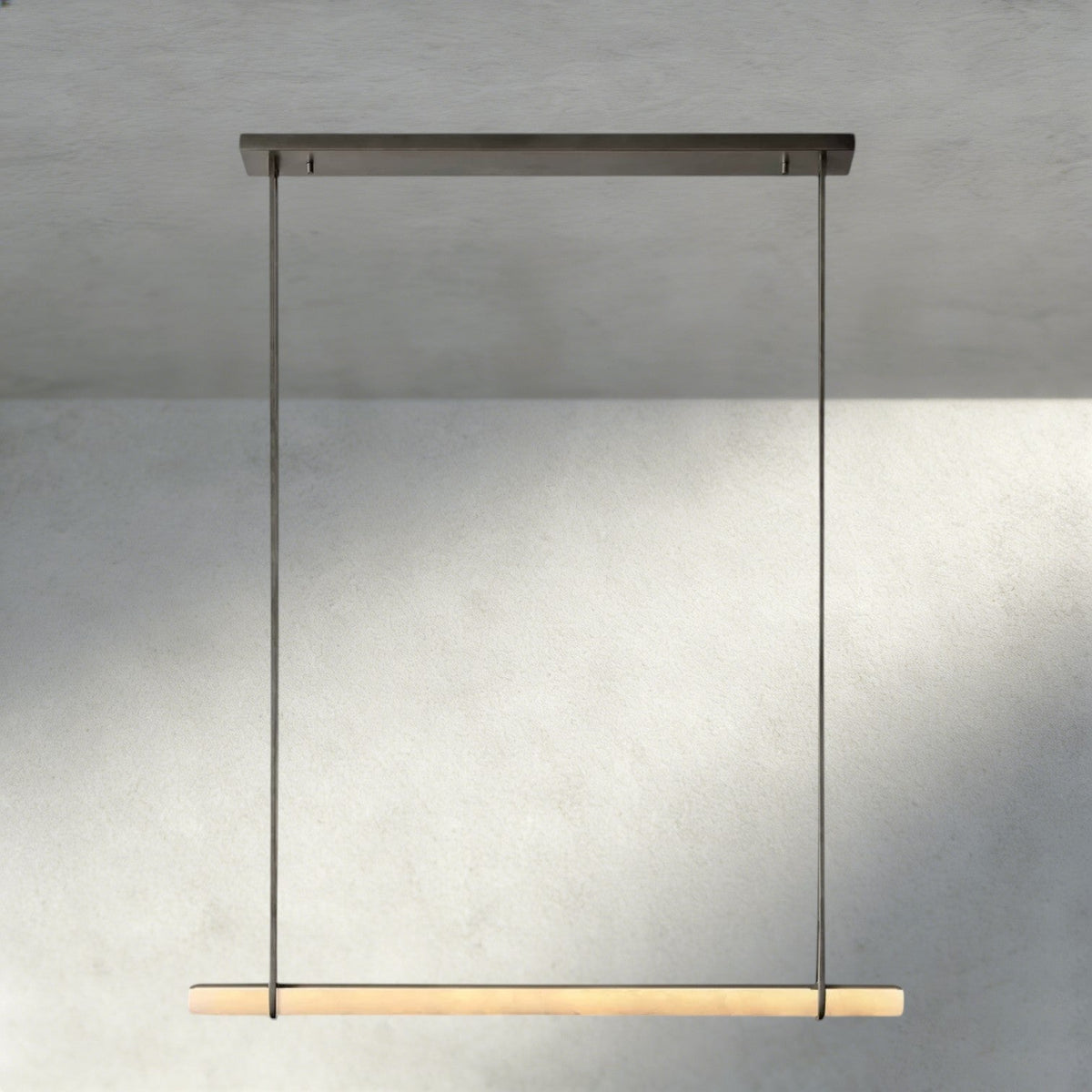 Audubam Alabaster Single Bar Linear Chandelier - Brig