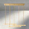 Audubam Alabaster Triple Bar Linear Chandelier - Brig
