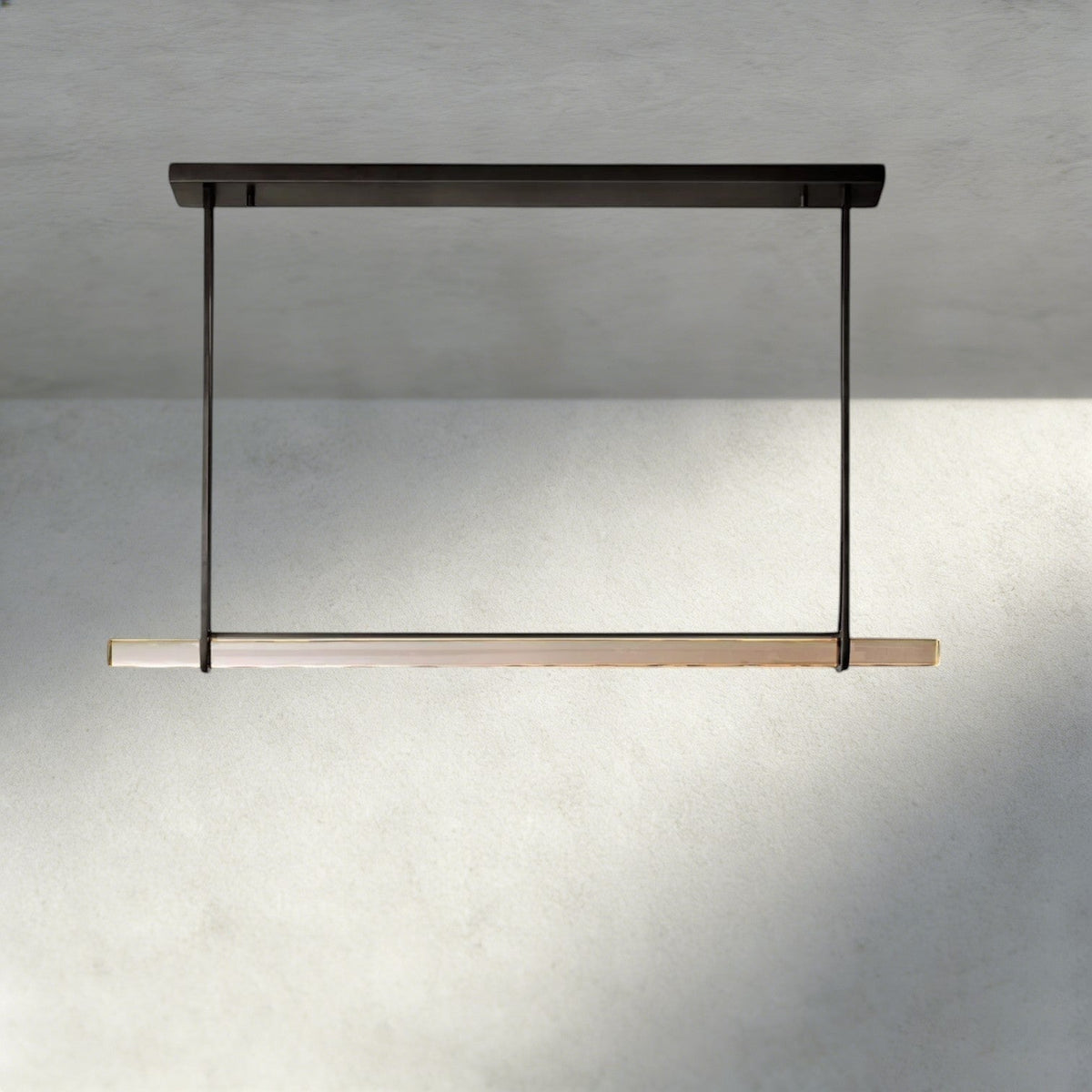 Audubam Crystal Linear Single Bar Chandelier - Brig