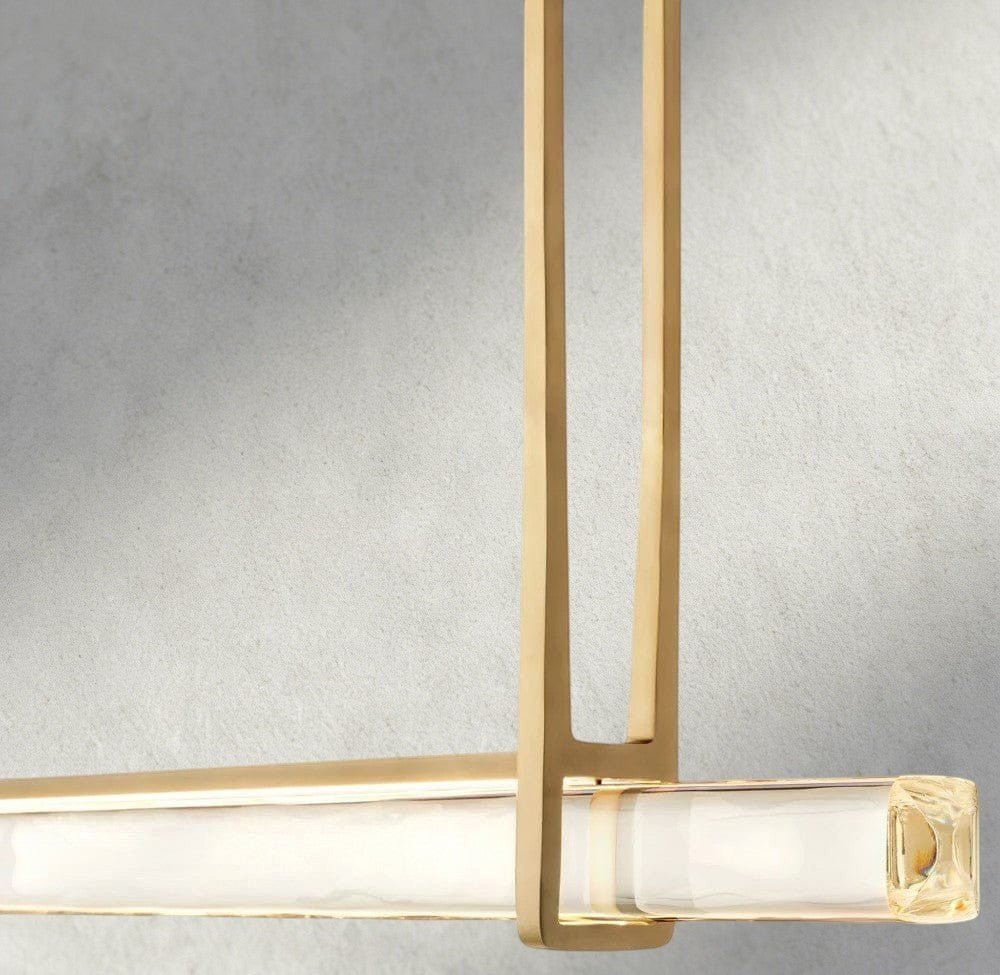 Audubam Crystal Linear Single Bar Chandelier - Brig