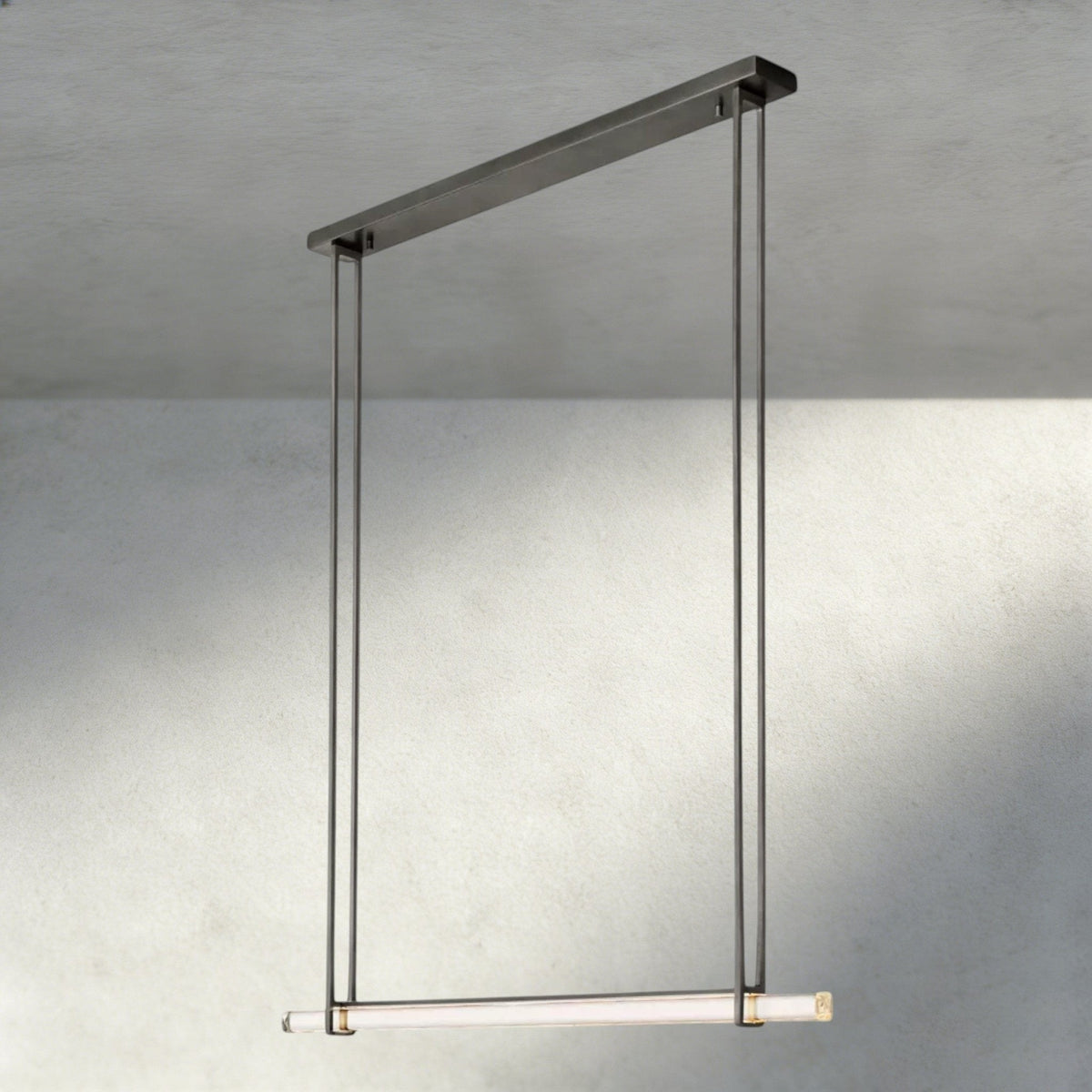 Audubam Crystal Linear Single Bar Chandelier - Brig