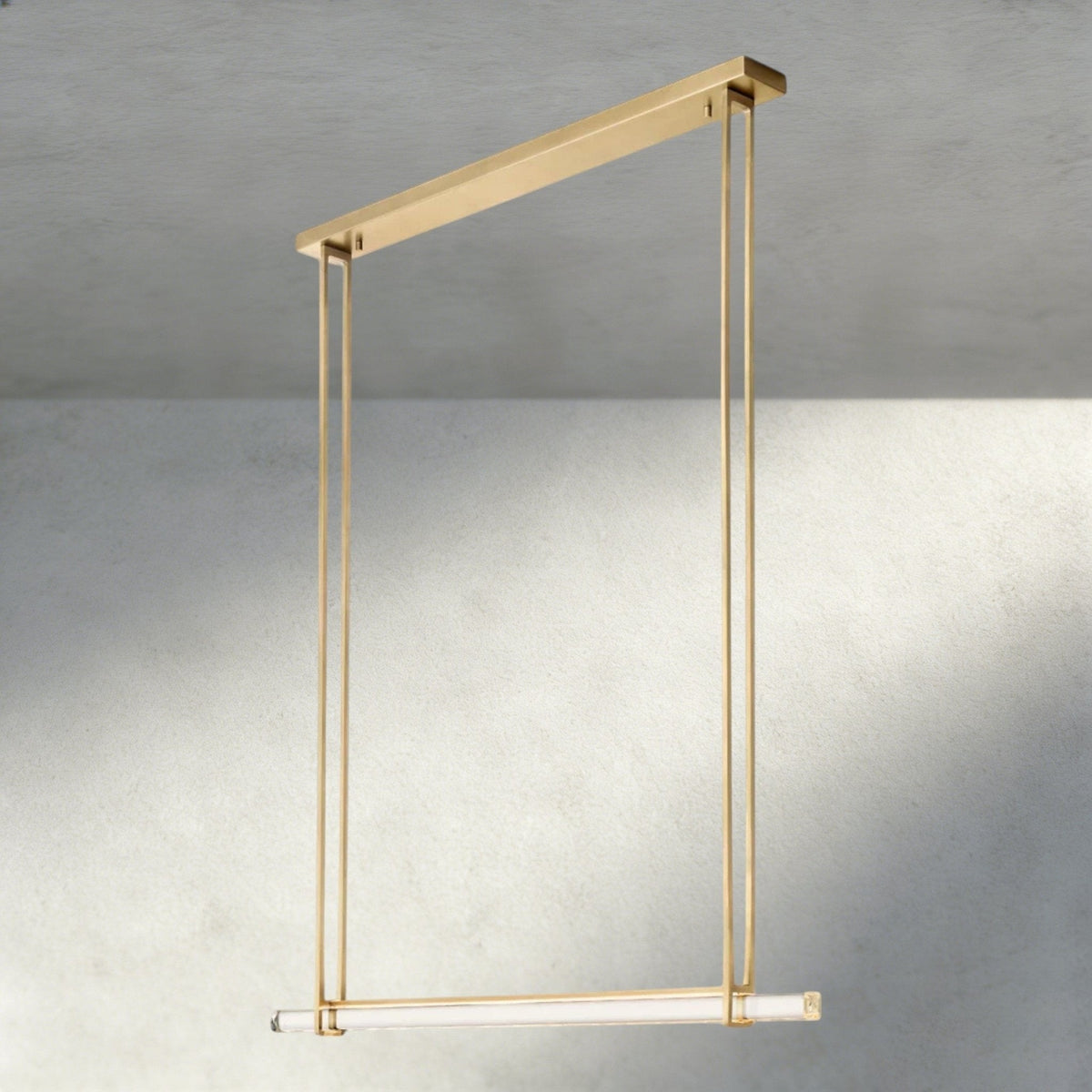 Audubam Crystal Linear Single Bar Chandelier - Brig