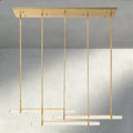 Audubam Crystal Triple Bar Linear Chandelier 60", 72" - Brig