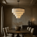 Aurora Marble Tiered Chandelier - briglamps