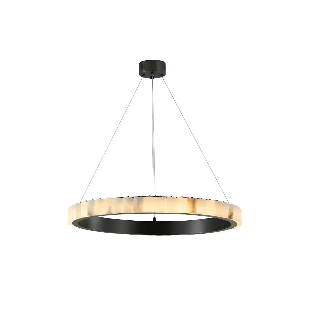 Avalon Alabaster Round Chandelier - Brig Lighting