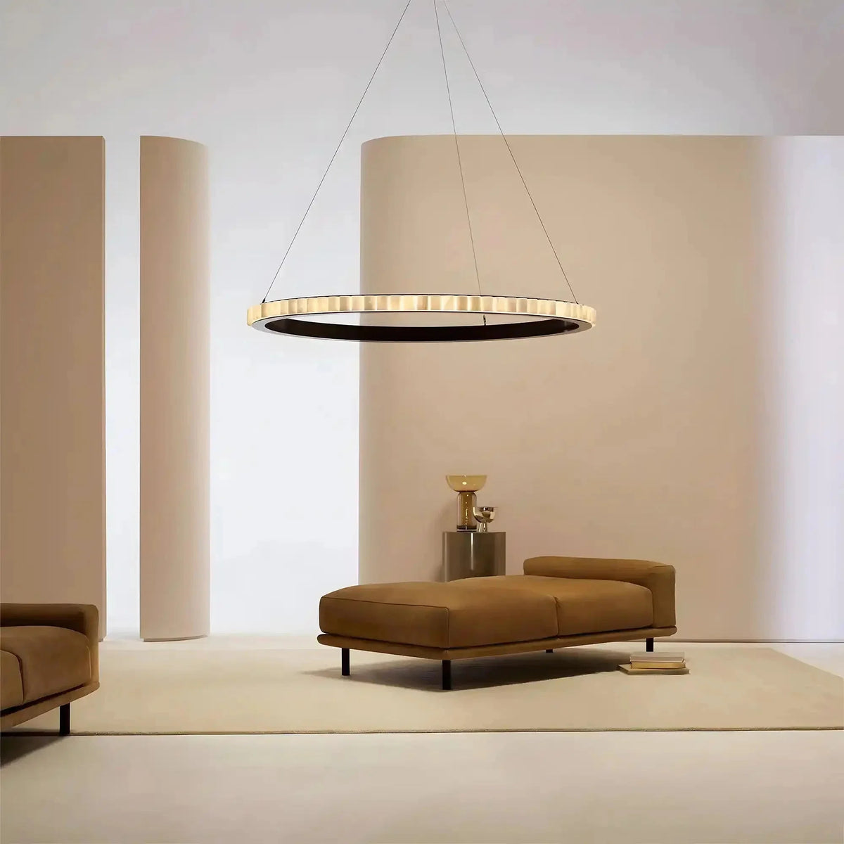 Avalon Alabaster Round Chandelier - Brig Lighting