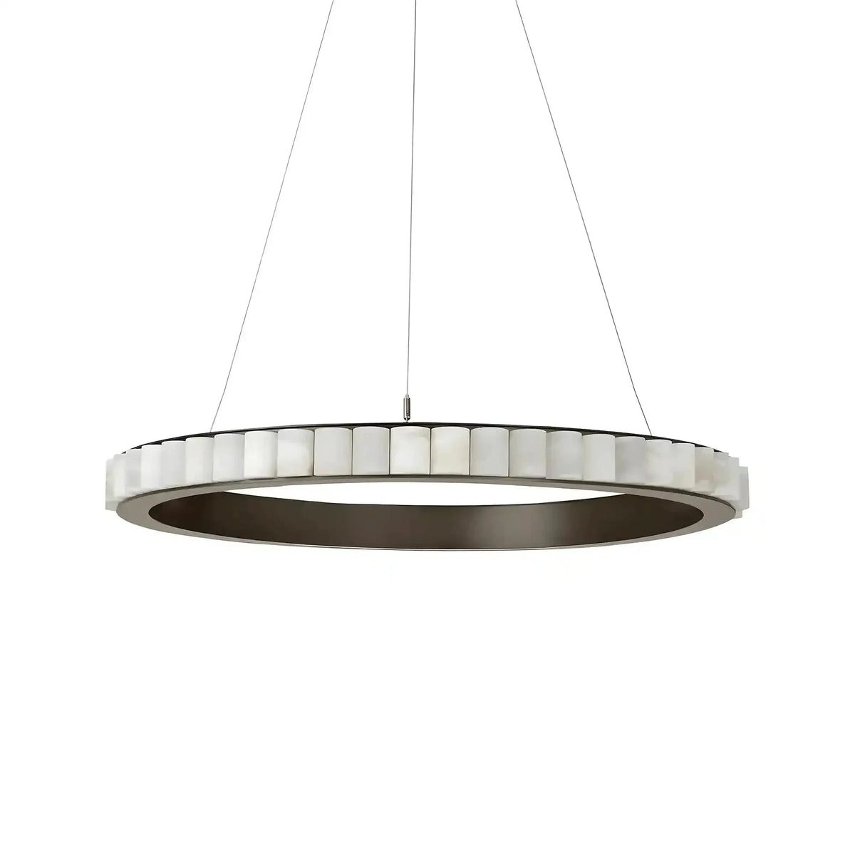 Avalon Alabaster Round Chandelier - Brig Lighting