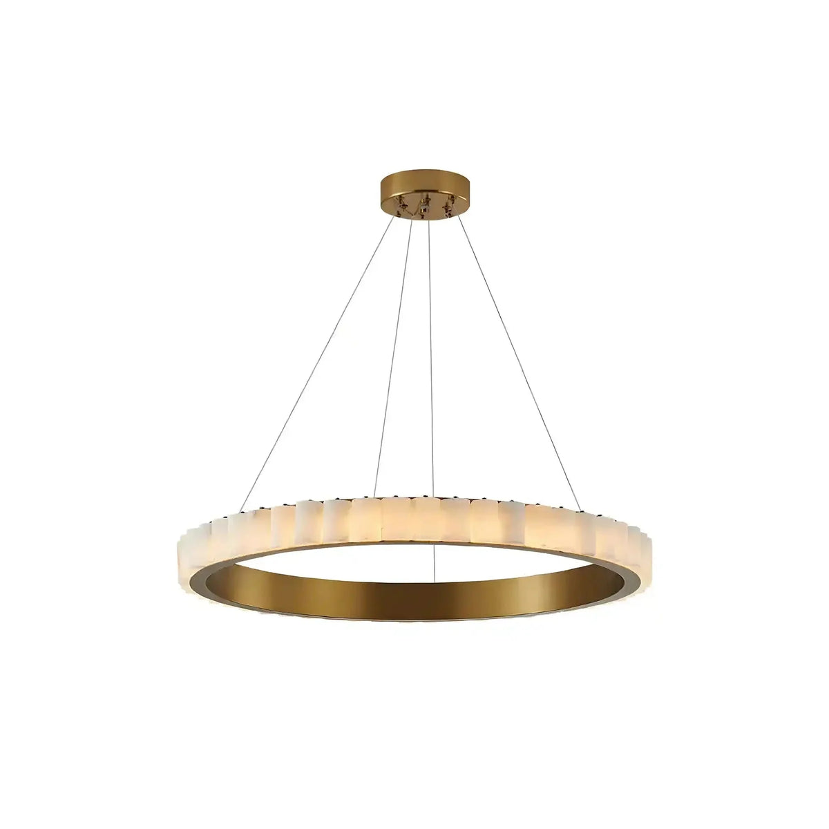 Avalon Alabaster Round Chandelier - Brig Lighting