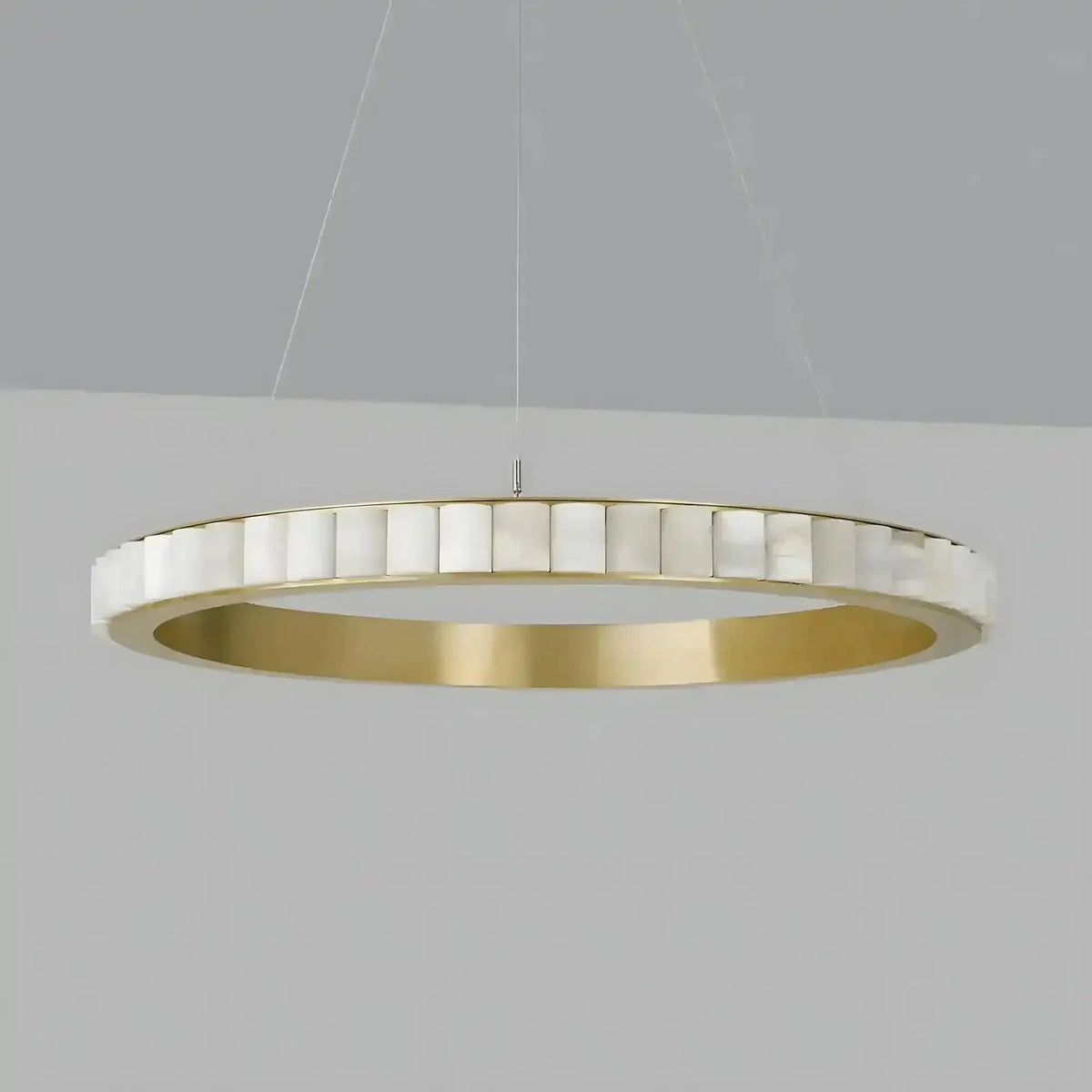 Avalon Alabaster Round Chandelier - Brig Lighting