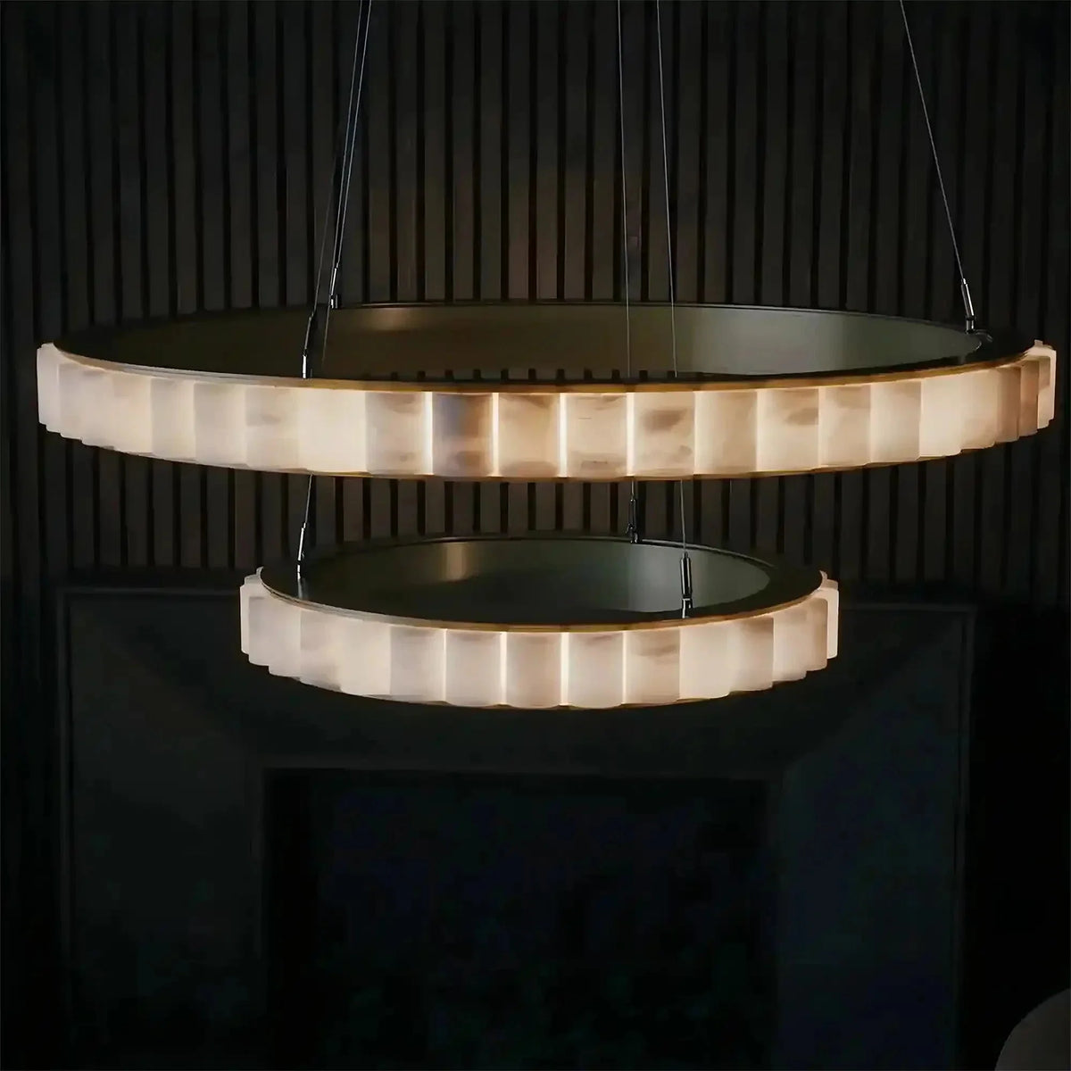 Avalon Alabaster Round Chandelier - Brig Lighting