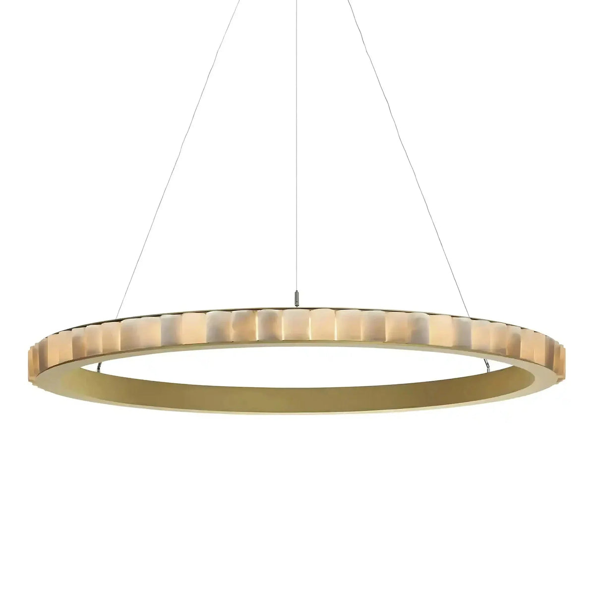 Avalon Alabaster Round Chandelier - Brig Lighting