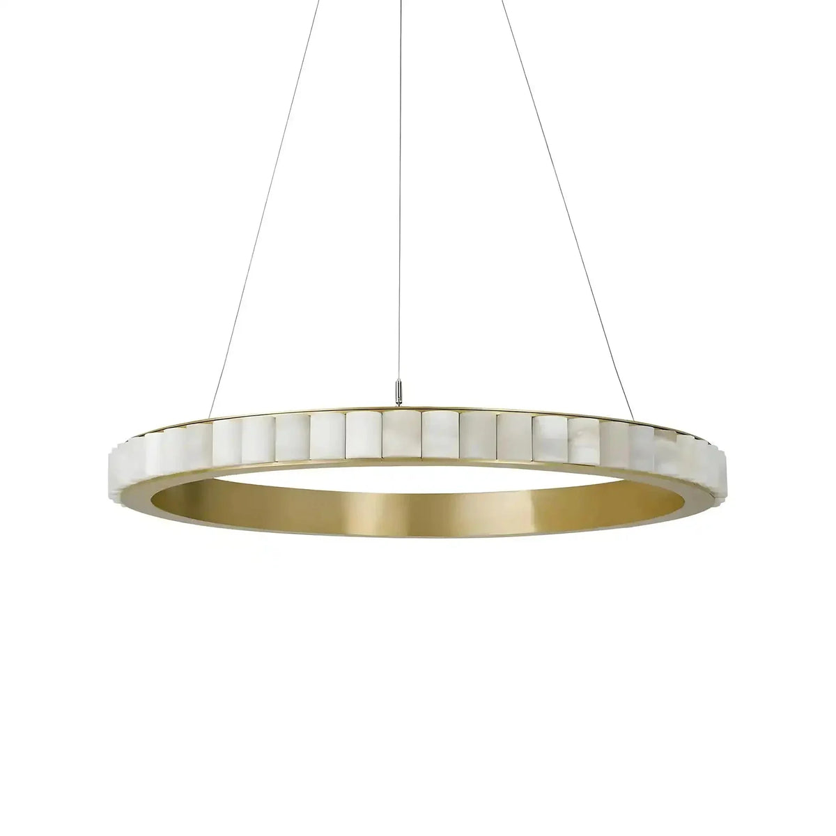 Avalon Alabaster Round Chandelier - Brig Lighting