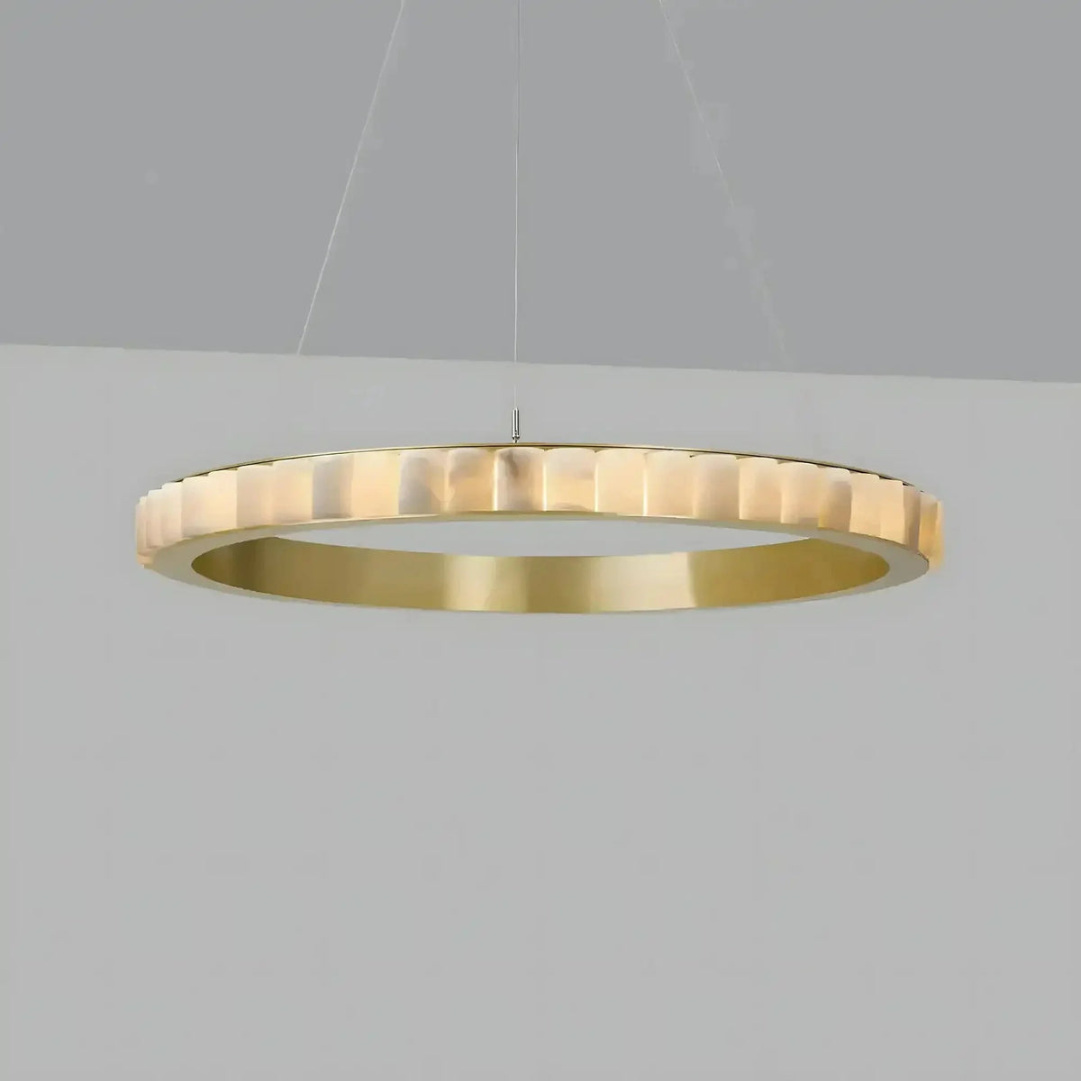Avalon Alabaster Round Chandelier - Brig Lighting