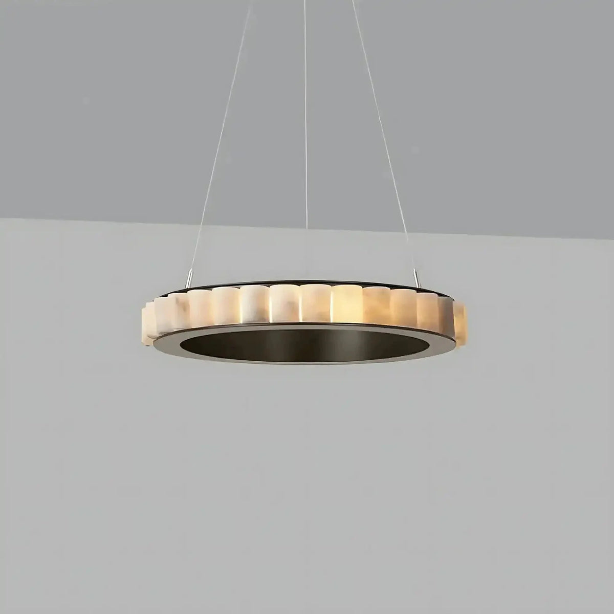 Avalon Alabaster Round Chandelier - Brig Lighting