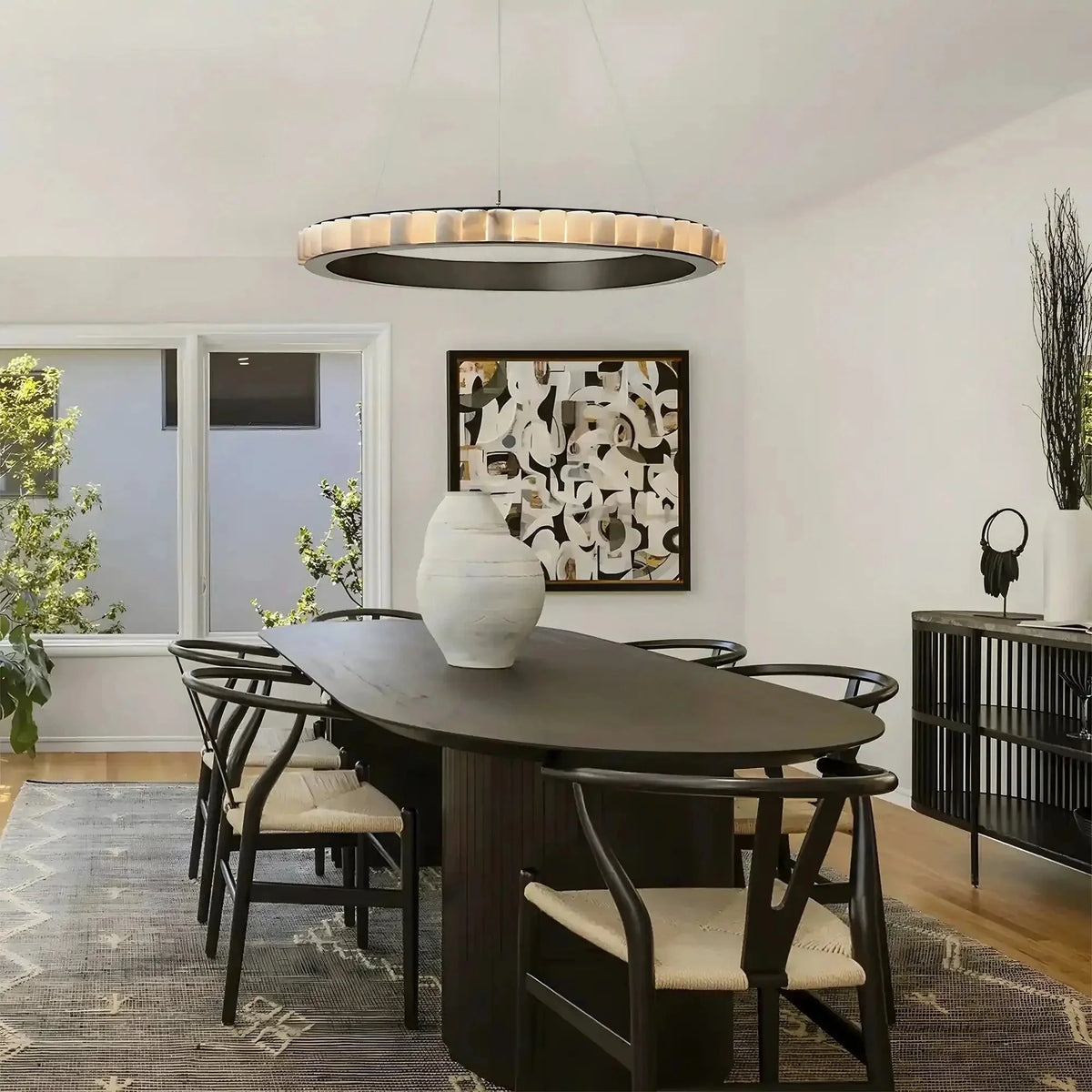 Avalon Alabaster Round Chandelier - Brig Lighting