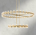 Avecho LED Round Two - Tier Chandelier 60" - briglamps