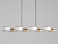 Daphne Fabric Linear Chandelier