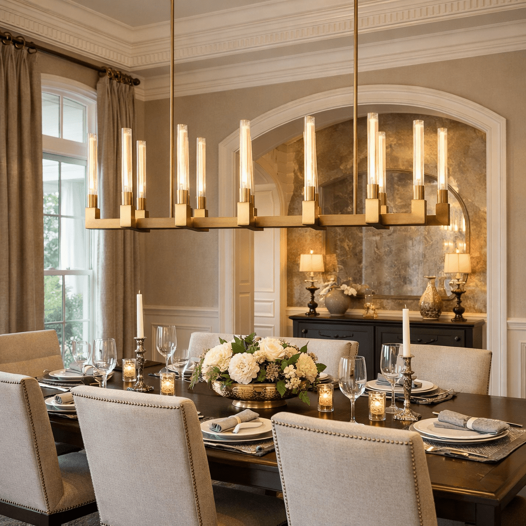 Bannele Linear Chandelier - briglamps