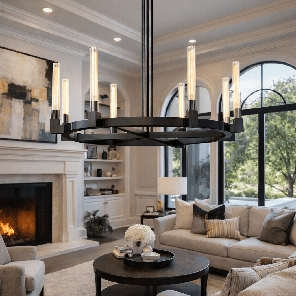 Bannele Round Chandelier - briglamps